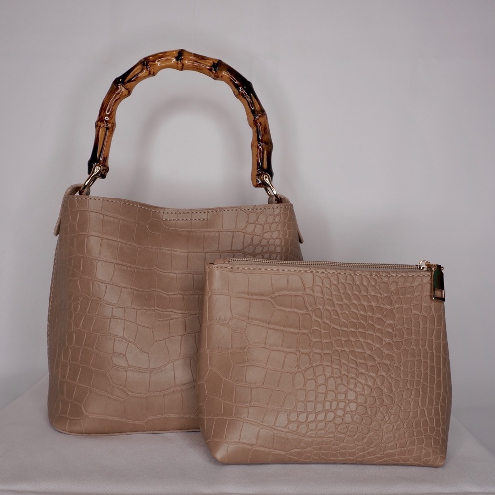 Beige “Gigi” Handbag Set